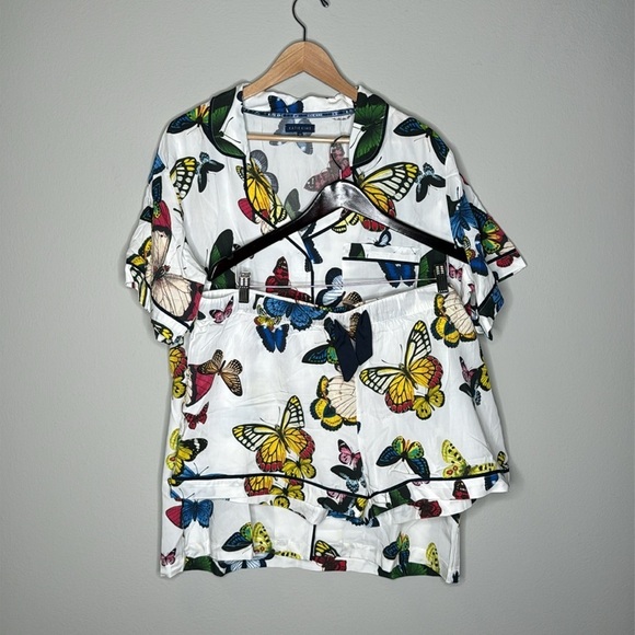 Katie Kime Metamorphosis Pajamas Shorts Set in White Size 14/16 (3XL) NWT - Picture 5 of 9